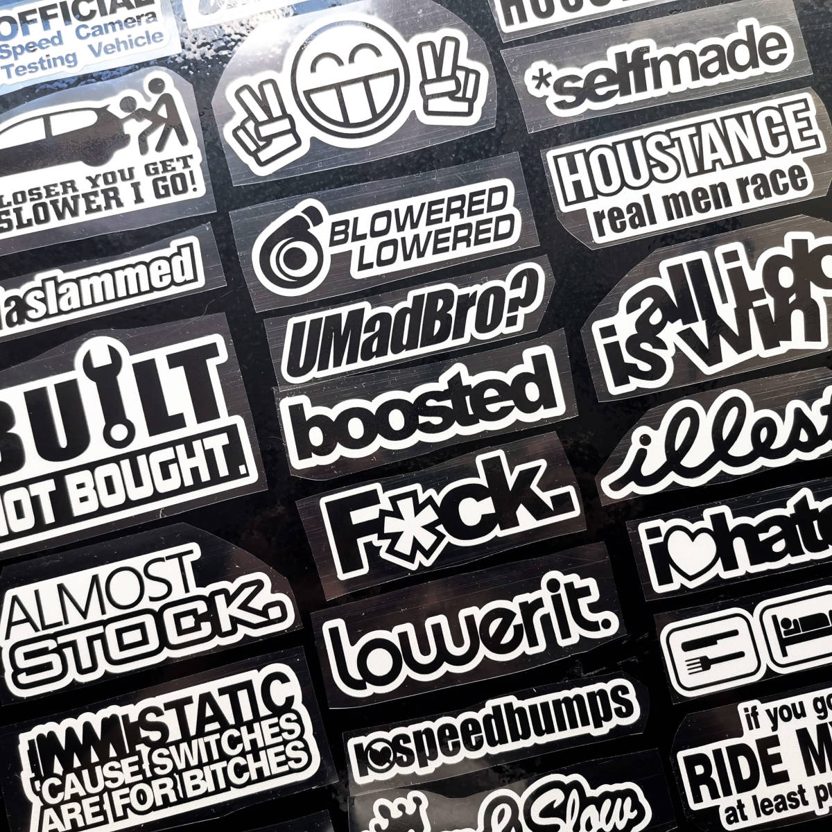 厳選55枚 防水ステッカーjdm パロディステッカー オートバイデカールアメ車世田谷ベース逆輸入ドリフト競技街道 おもしろステッカー_画像4