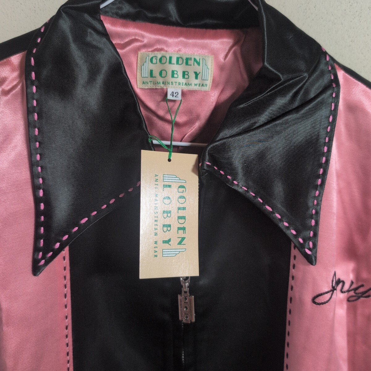 ゴールデンロビー当時物ブルゾン/ロカビリー・ロックンロール・ビンテージ・ギャバジャン・ドリズラー・原宿50s・テッズ・ブルーベルベッツ_画像4