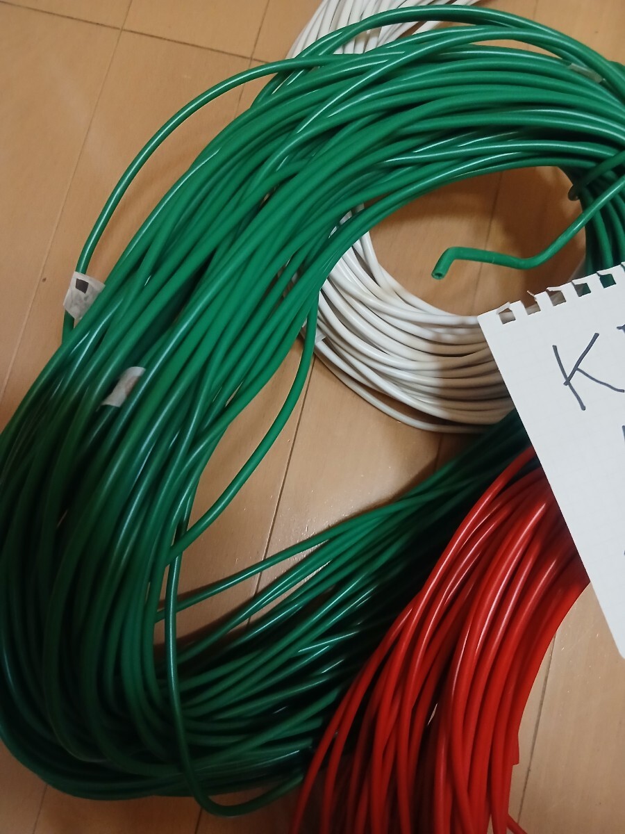 KIV 3.5SQ　12AWG　1入札＝10m　緑　2025年11月製造品　残り:25mです_画像2