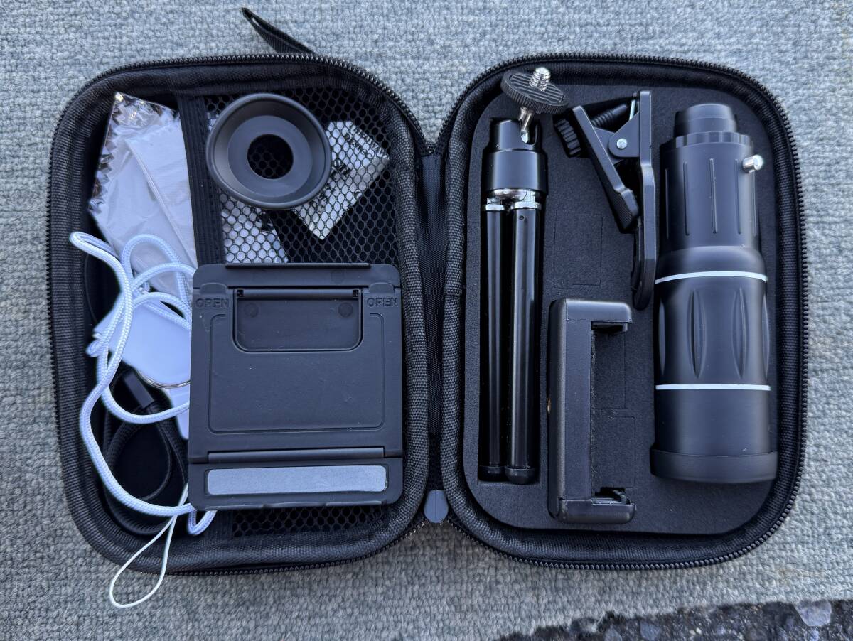 単眼鏡です。スマホ レンズ 専用アイカップ Co-Goods製 望遠 18倍 軽量_画像1