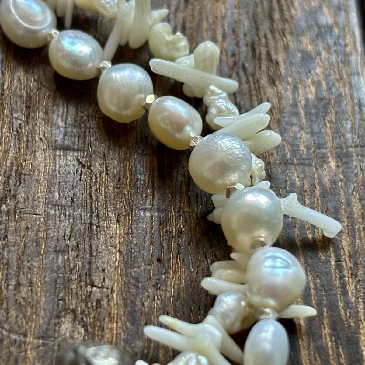 afgani Stan . земля Древний Рим n стакан Vintage жемчужно-белый коралл 2 полосный браслет 