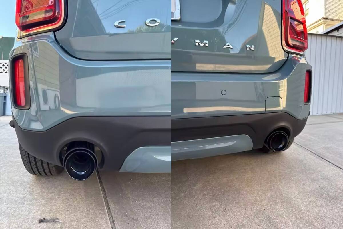 MINIミニ クーパーS ブラック・マフラーカッターF54 F55 F56 F57 F60_画像10