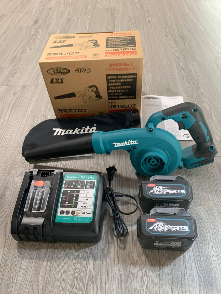 Makita マキタ UB185DZ ブロワー 充電器&バッテリー2個付_画像1