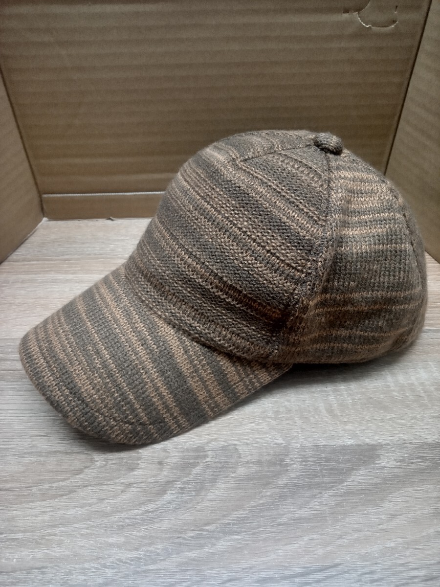 【送料無料 即決】（新品）ニット・キャップ（黄土色ミックス）帽子 / 男女兼用 秋冬春 フリーサイズ かわいい カッコいい オシャレ_画像5