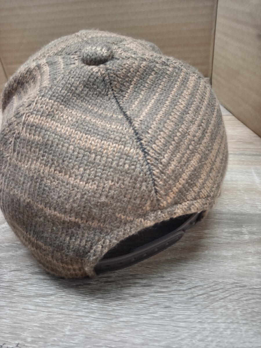 【送料無料 即決】（新品）ニット・キャップ（黄土色ミックス）帽子 / 男女兼用 秋冬春 フリーサイズ かわいい カッコいい オシャレ_画像6