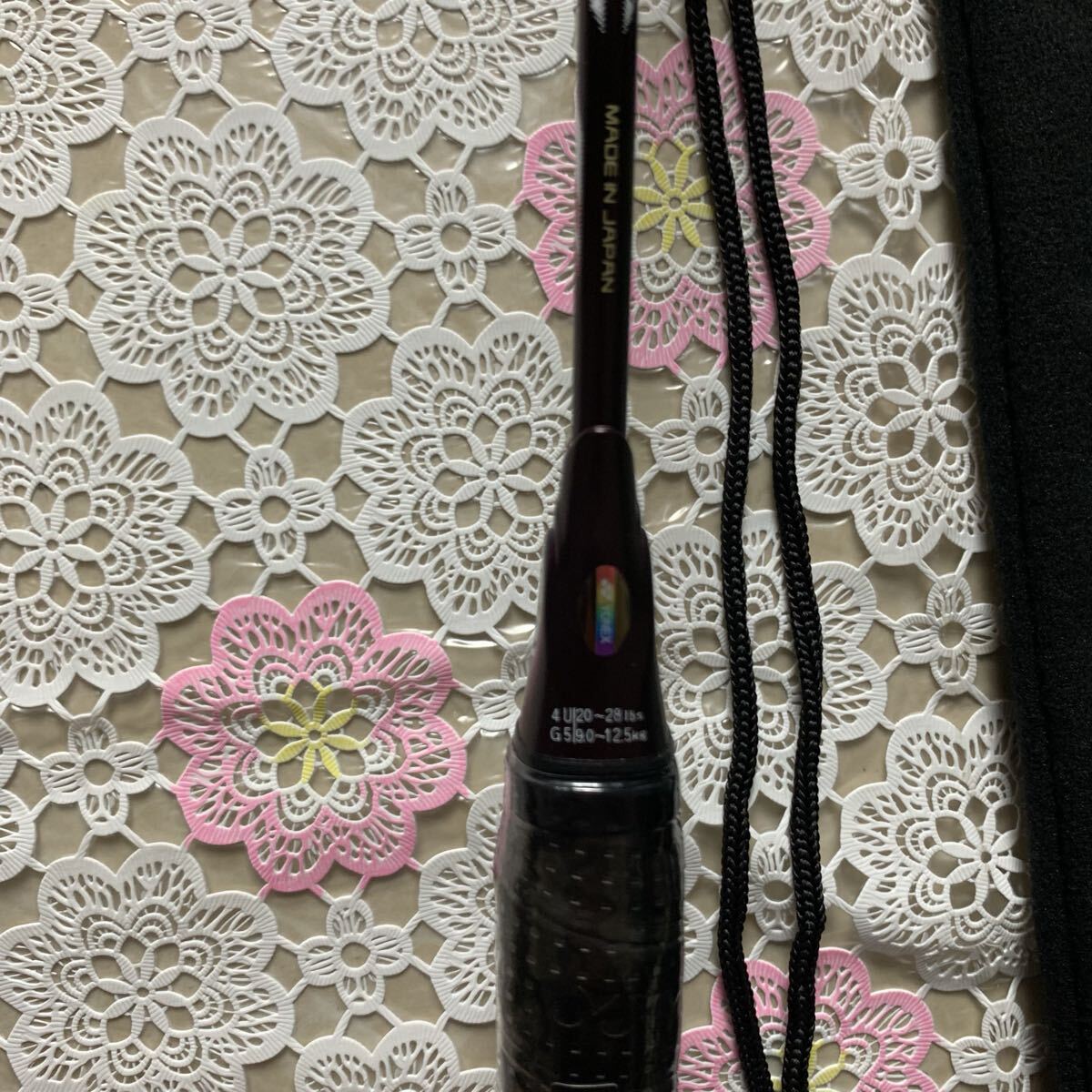 yonex astrox100zz 4U5 バドミントンラケット ダーククレナイ_画像10