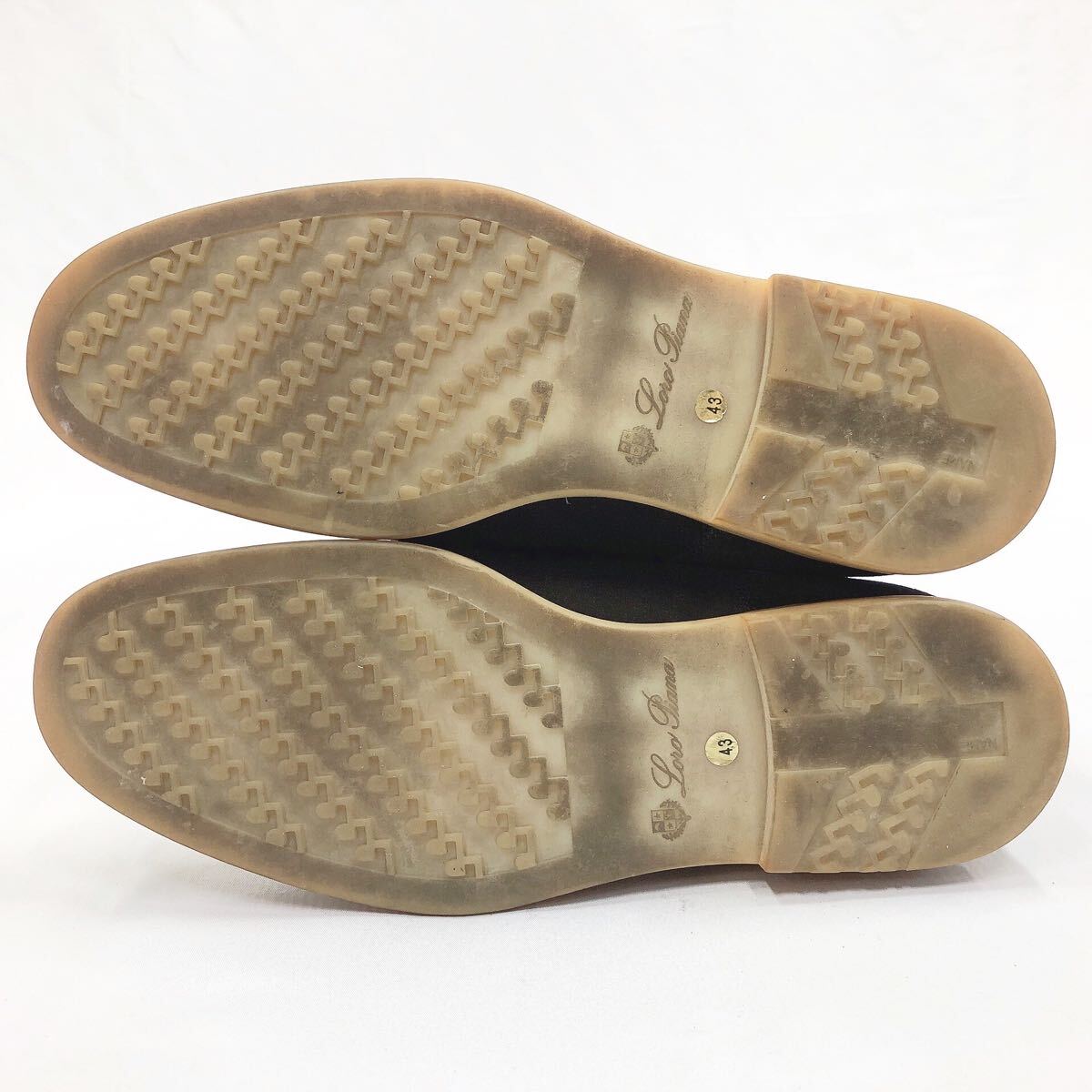 R店1105 Loro Piana ロロピアーナ ムートンブーツ ブーツ 靴 シューズ スエード ブラウン イタリア製 EU43 27.5cm 替えソール付き_画像5