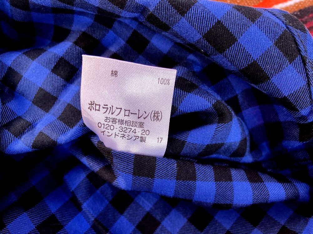 ◇ポロ ラルフローレン ボタンダウン 長袖シャツ サイズ 120 ブロックチェック◇ 検索 キッズ 子供服 _画像4