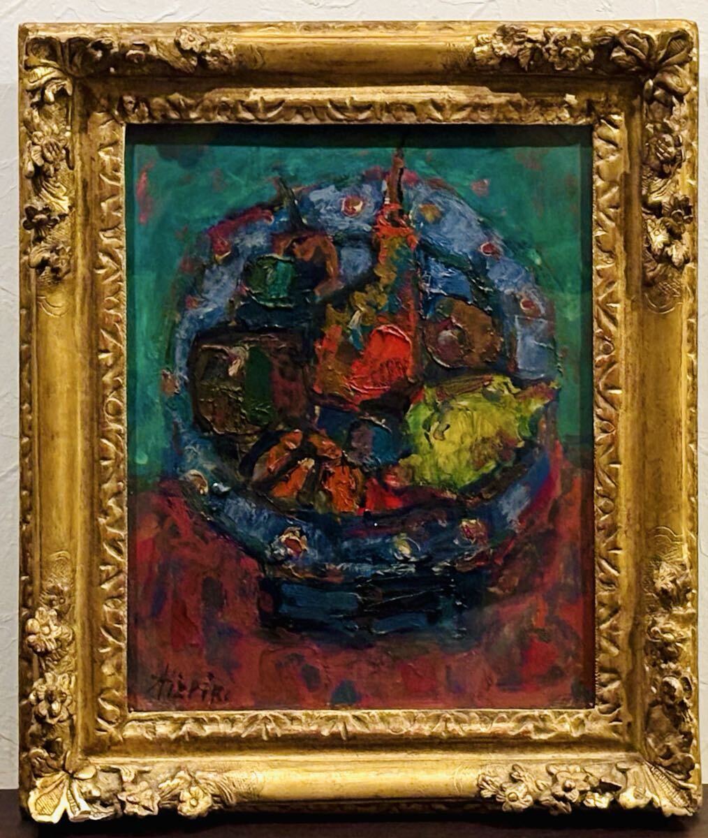 【真作】ポール・アイズピリ 油彩画6号 濃密な色彩と重厚なマチエールの逸品 ギャルリーためなが取扱作品 鑑定書付_画像1