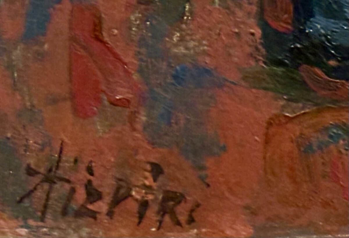 【真作】ポール・アイズピリ 油彩画6号 濃密な色彩と重厚なマチエールの逸品 ギャルリーためなが取扱作品 鑑定書付_画像3