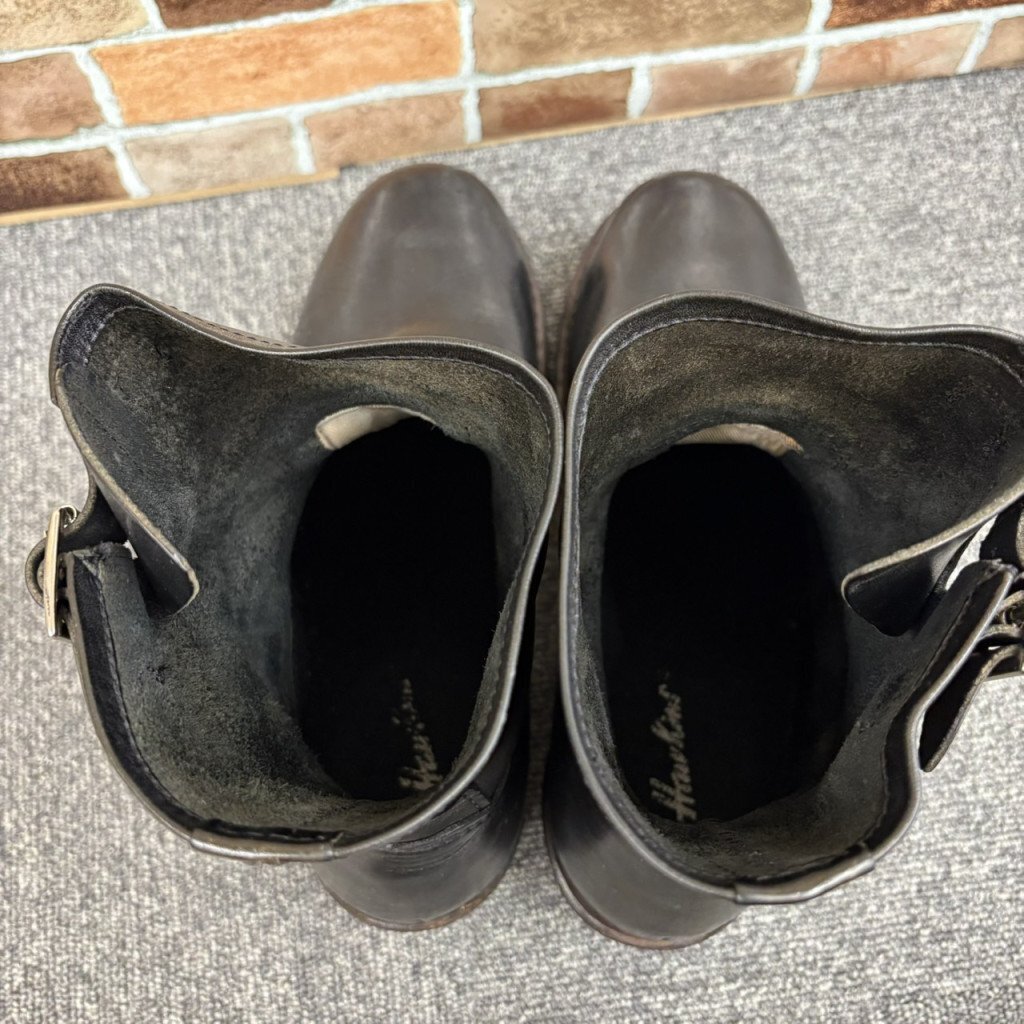 *1 иен старт *Hawkins Hawkins engineer boots HL 40015 26cm черный обувь кожа обувь HS211424
