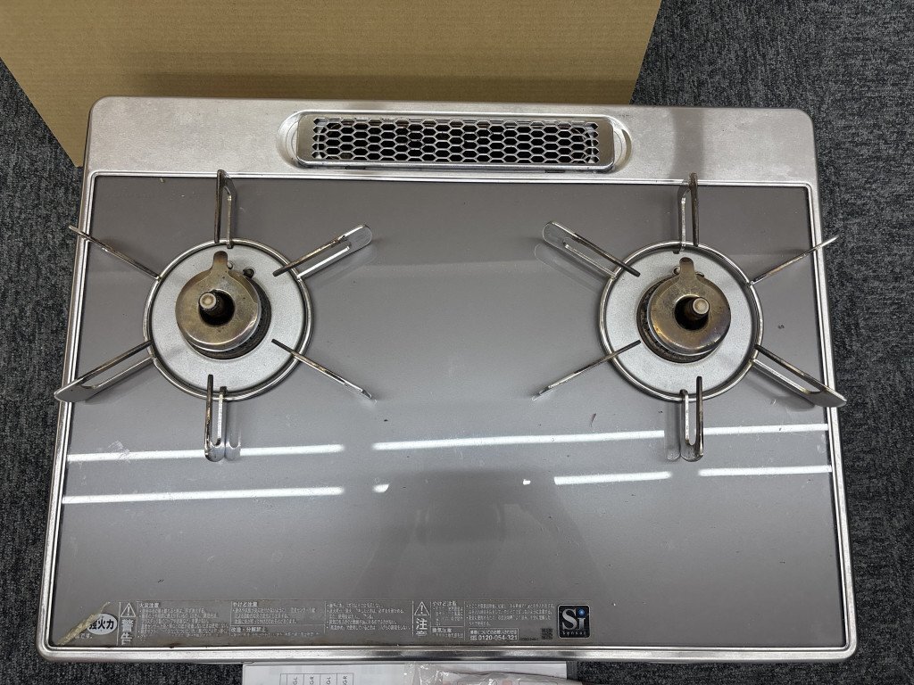 ◎【家財便A発送】Rinnai リンナイ ガスコンロ RTE65VAGP-GL LPガス用 2019年製 TW209689_画像2