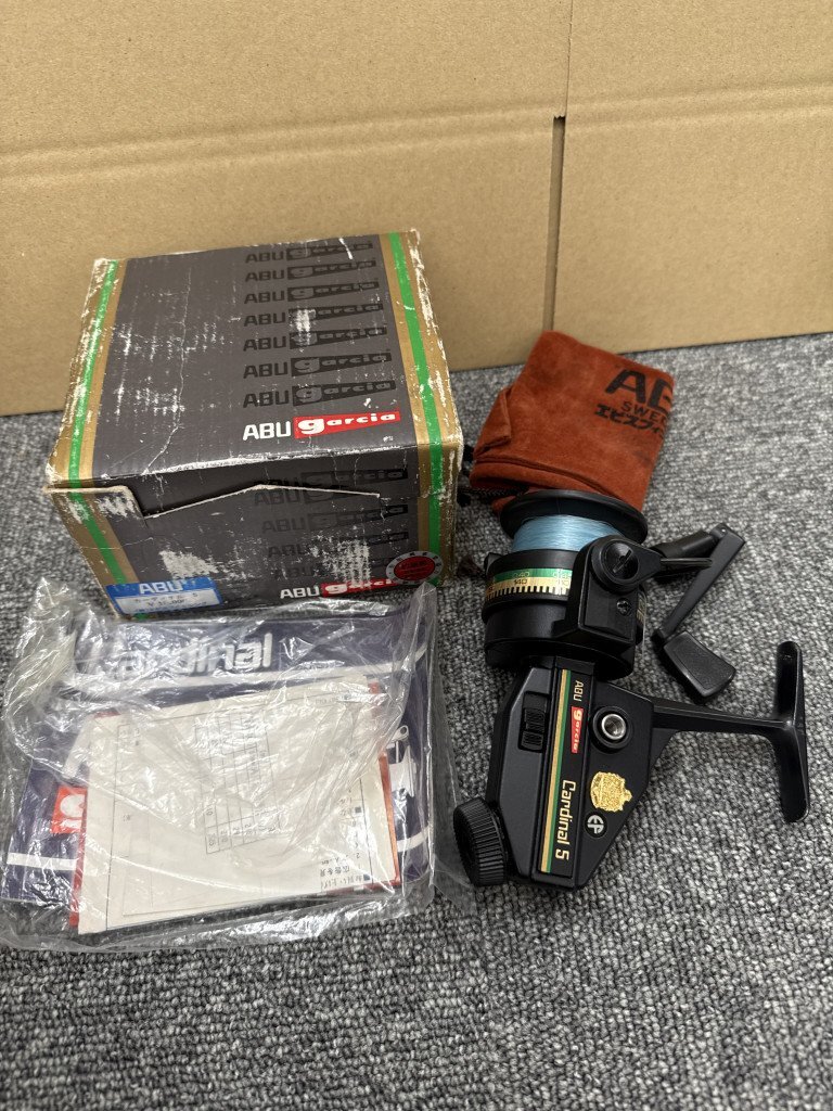 v 1 иен ~ ABU Garcia вращающийся катушка Cardinal 5 Abu Garcia Cardinal 5 текущее состояние товар KB210153