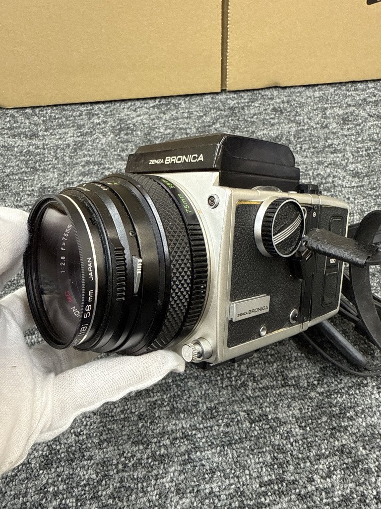 ▽売り切り★ 1円～ BRONICA ブロニカ ZENZA ETR 中判カメラ MC 75mm F2.8 KB213573_画像2