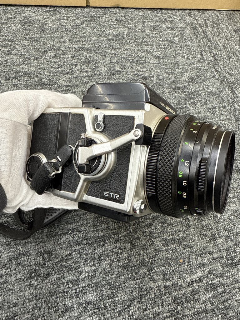 ▽売り切り★ 1円～ BRONICA ブロニカ ZENZA ETR 中判カメラ MC 75mm F2.8 KB213573_画像3