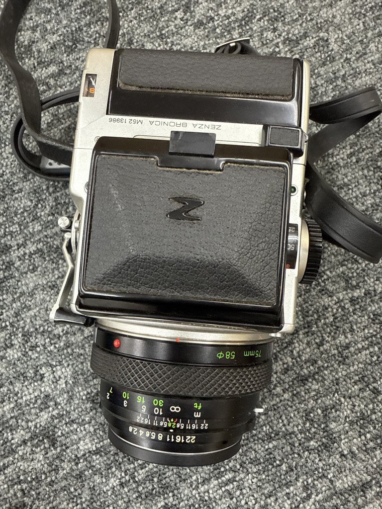 ▽売り切り★ 1円～ BRONICA ブロニカ ZENZA ETR 中判カメラ MC 75mm F2.8 KB213573_画像4