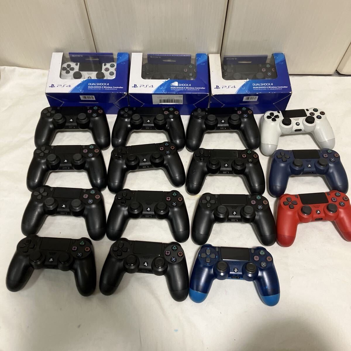 SONY PS4 PS5 純正コントローラー DUALSHOCK4 PlayStation4 ワイヤレスコントローラー 18個セット 動作未確認 100サイズ_画像1