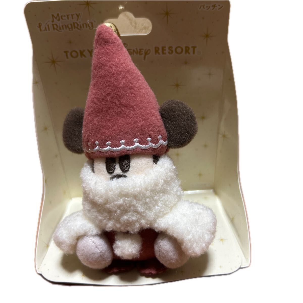 リルリンリン ディズニー ミッキー クリスマス2025 パッチン　新品 ぬいぐるみバッジ TDR シー ぬいぐるみ_画像1
