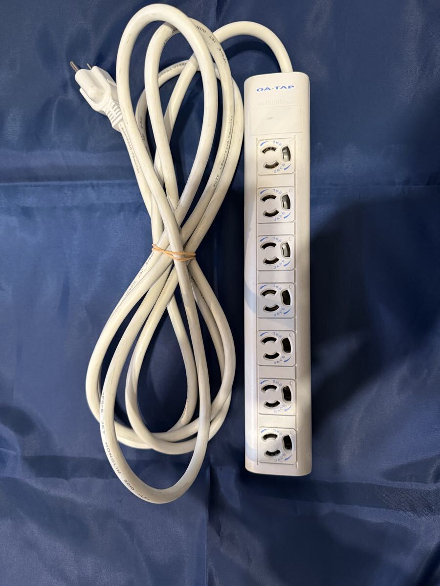 OAタップ15A 125V 7口 コンセント_画像1