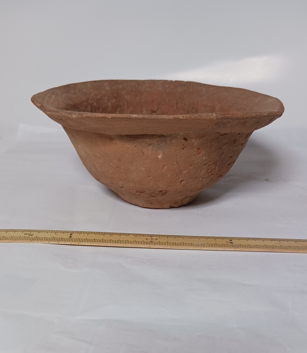 弥生土器浅鉢 ほぼ完品 弥生土器 浅鉢 平底 黒斑 弥生時代 後期 関東地方_画像5