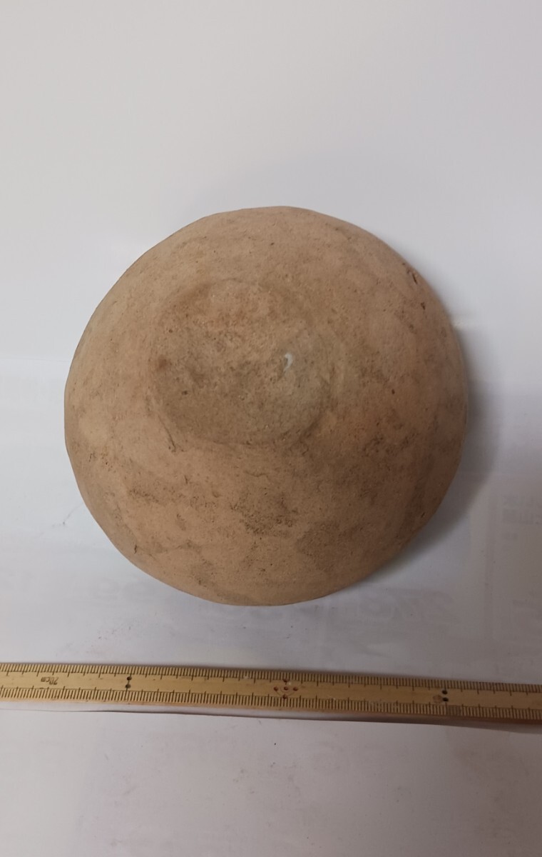 弥生土器椀　ほぼ完品　弥生土器　椀　浅鉢（？）　平底　黒斑　内面黒色（仕上げもしくは使用痕）弥生時代　後期 　関西地方_画像7