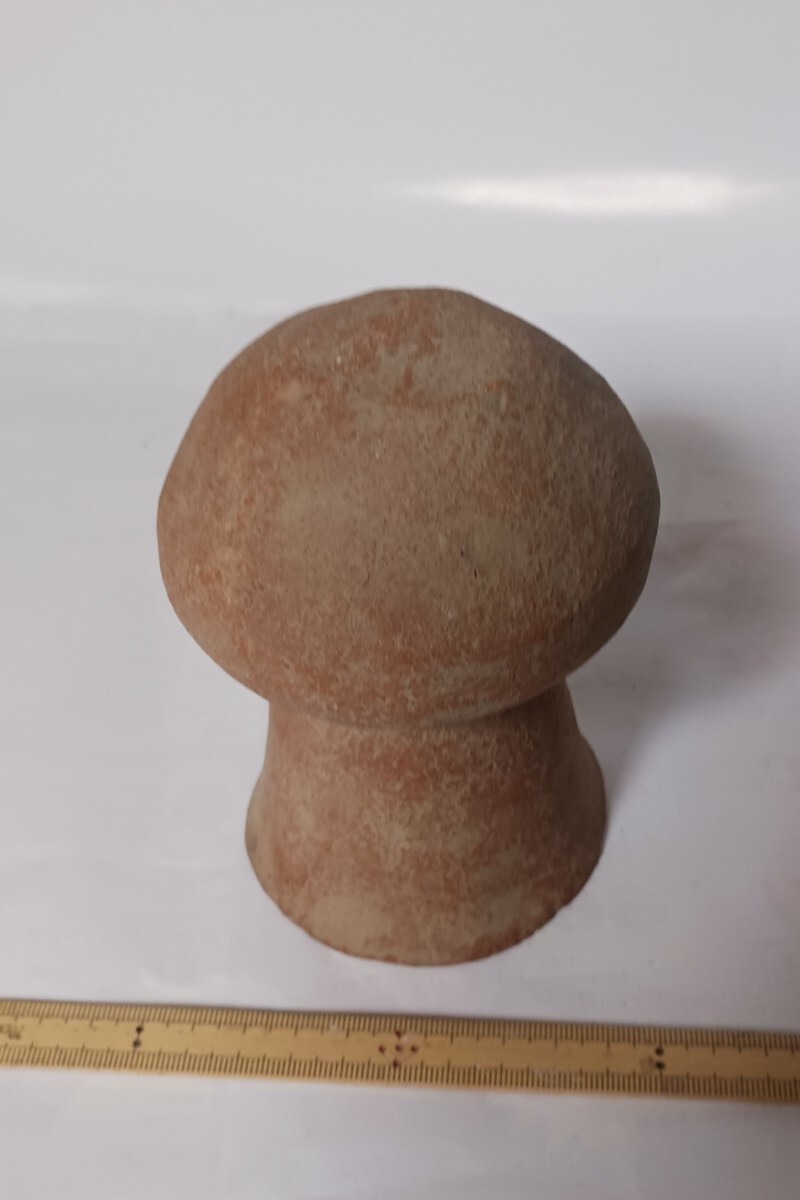 弥生土器長頸壺　完品　弥生土器 長頸壺　弥生時代中期　褐色　顔料　黒斑　平底　関東地方_画像10