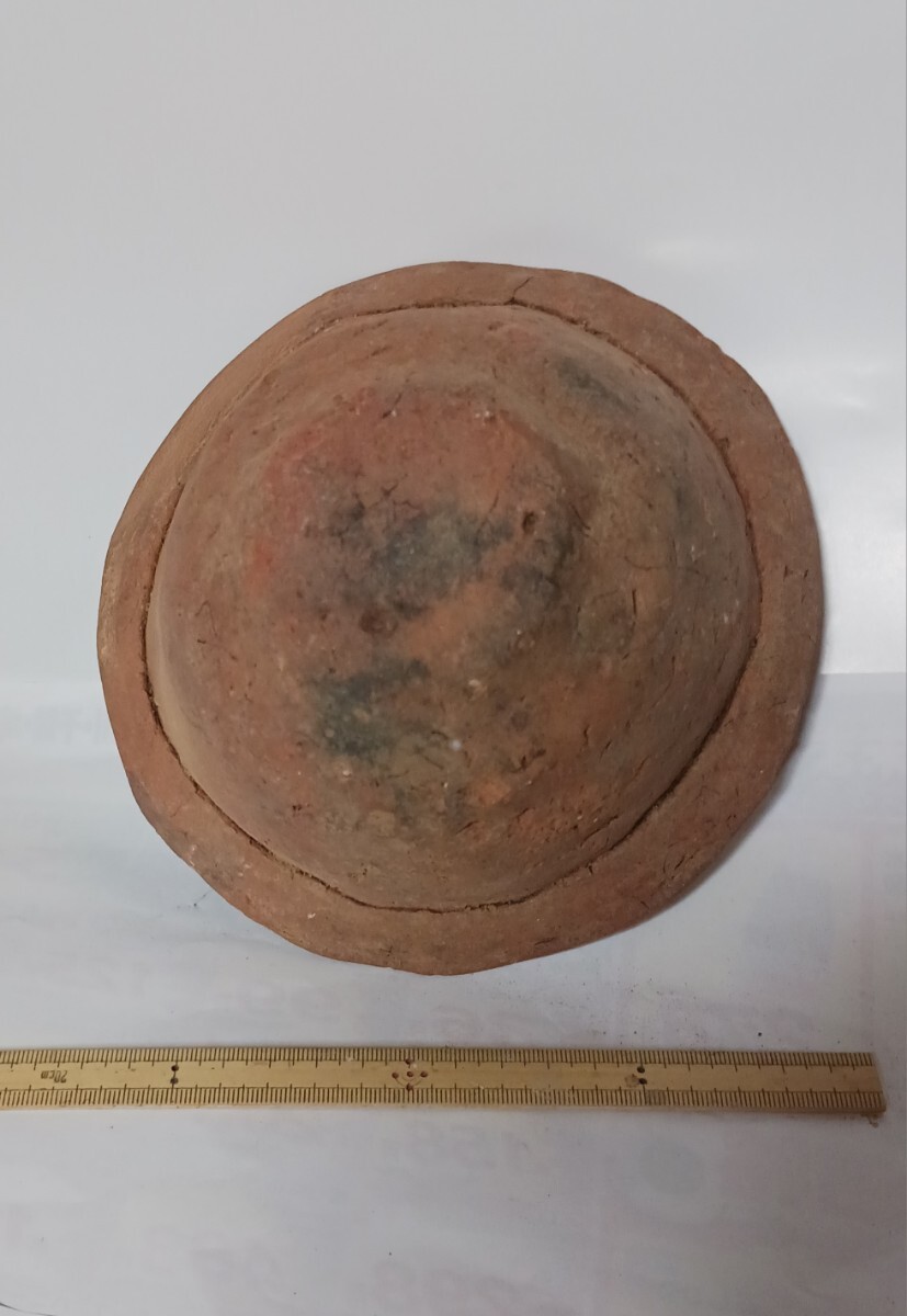 弥生土器浅鉢 ほぼ完品 弥生土器 浅鉢 平底 黒斑 弥生時代 後期 関東地方_画像7