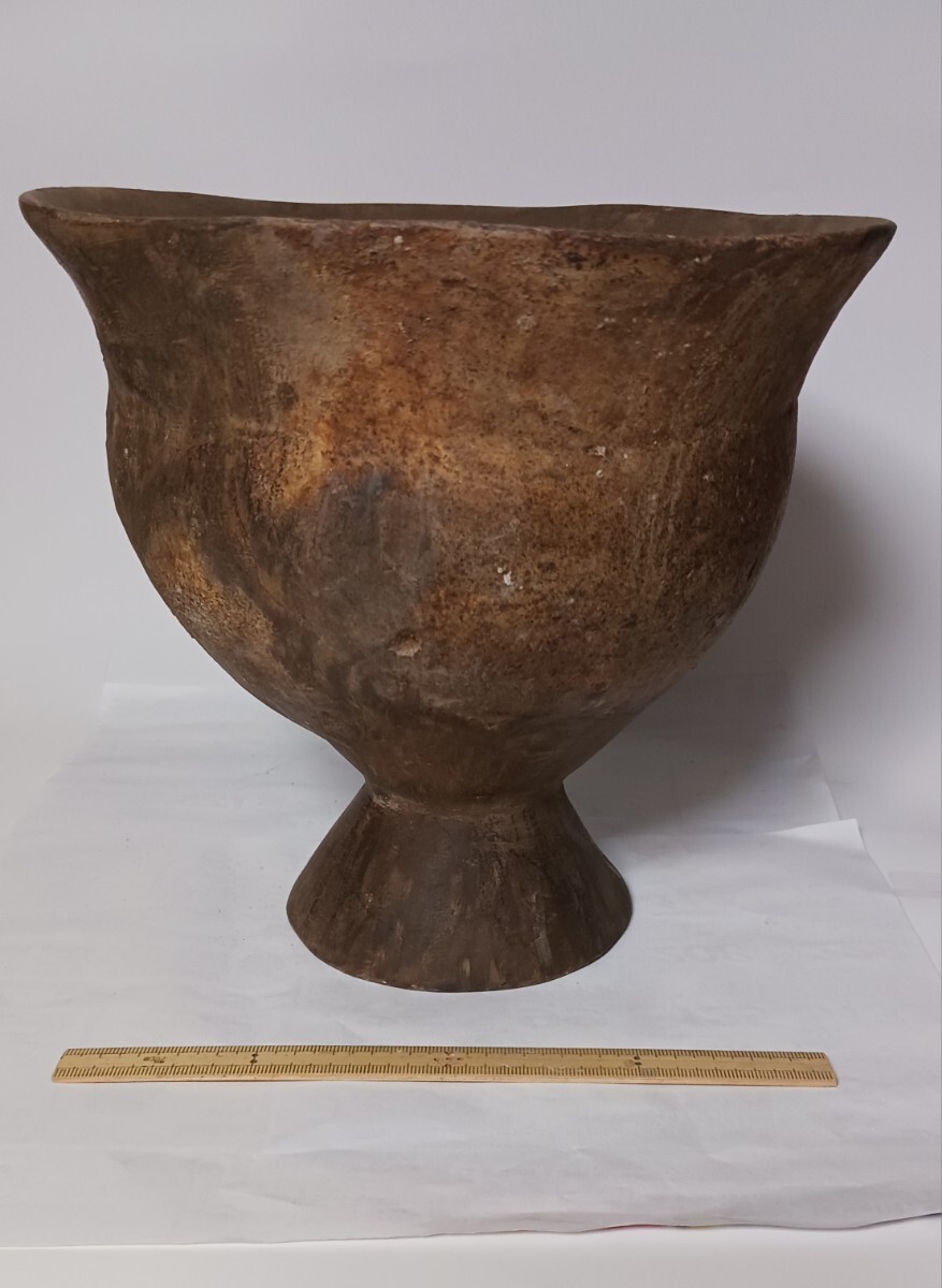 弥生土器台付甕（修復復元品）　弥生土器　台付甕　弥生時代後期　関東地方_画像2