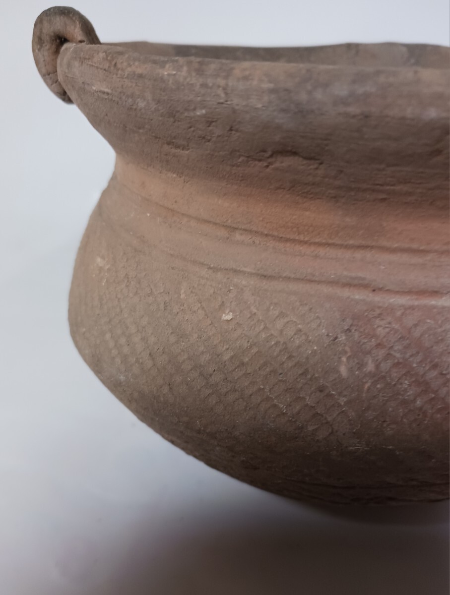 縄文土器浅鉢　縄文土器　浅鉢　甕（？）　縄文時代　中期～後期　平底　縄文　沈線　波状文（？）　黒斑　関東地方_画像9