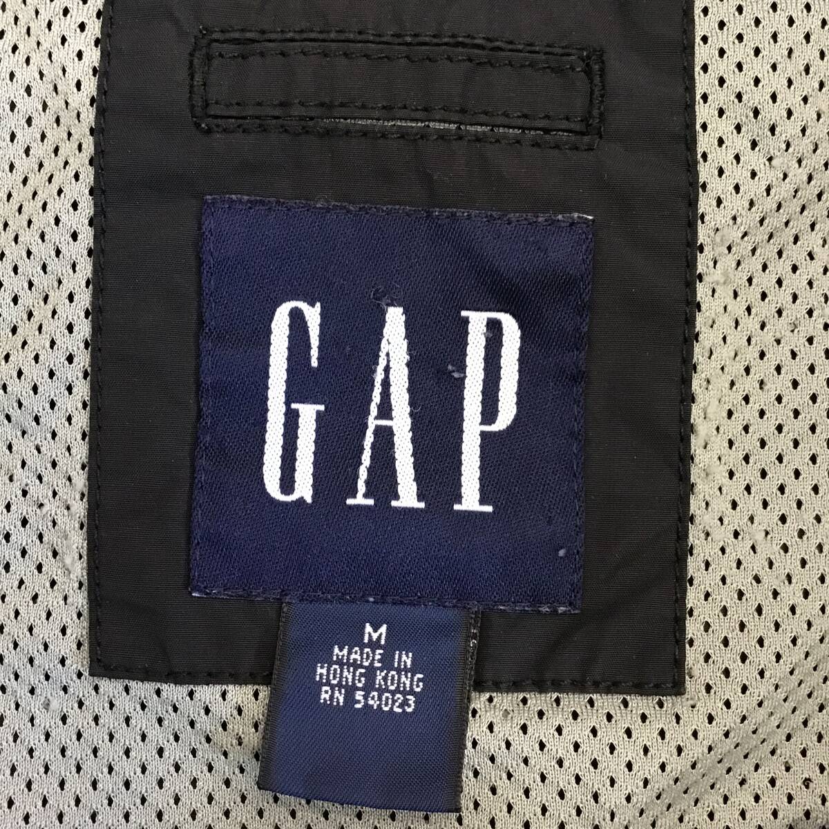 《 H 637 》GAP ギャップ ナイロンジャケット オールドギャップ アメカジ ジャンパー上着 トップス Mサイズ 黒 アメリカ古着 古着卸_画像3