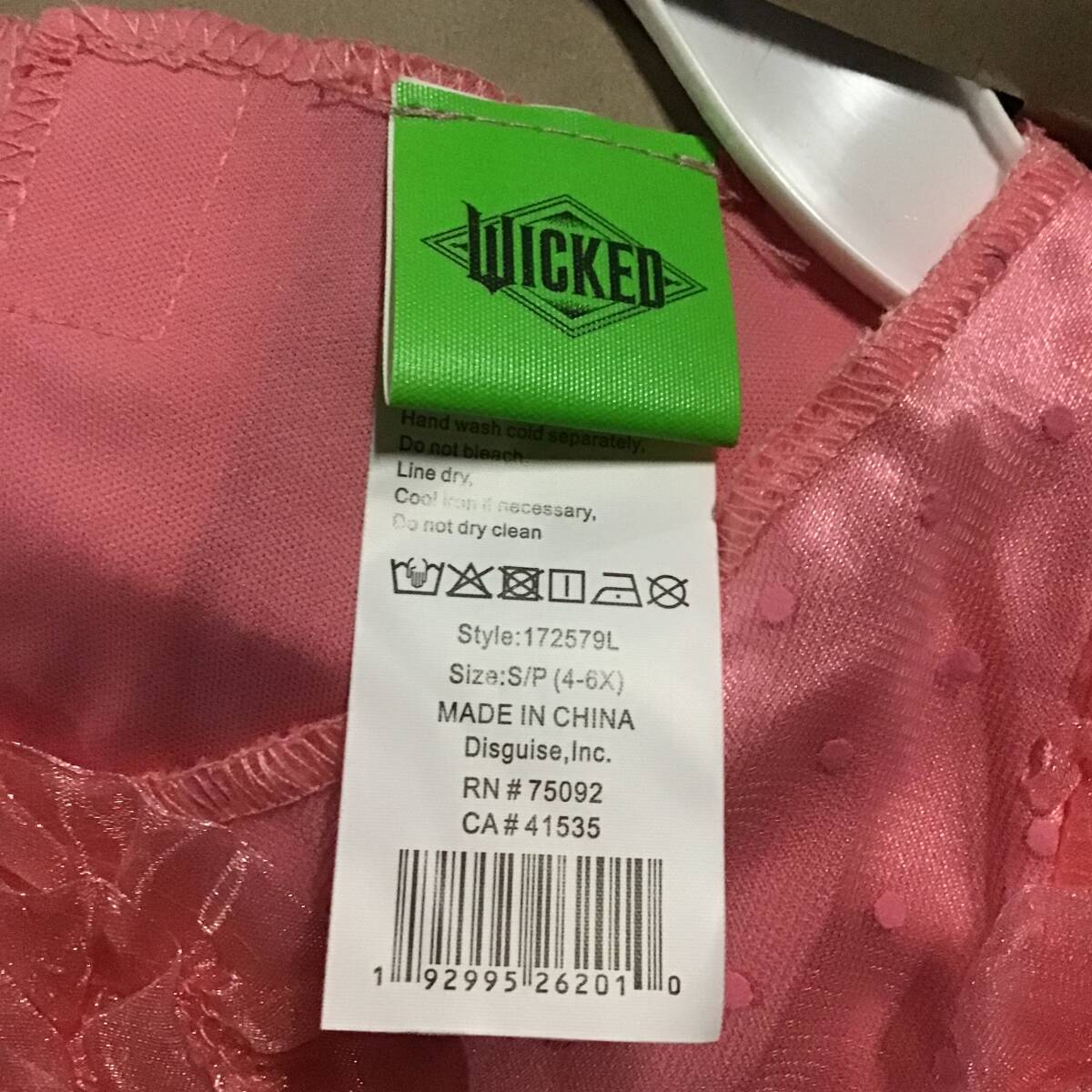 《 H 760 》☆新品未使用☆ プリンセス ドレス 5枚 コストコ仕入れ ウィキッドふたりの魔女 グリンダ 定価3598 サイズ4-6 7-8_画像5