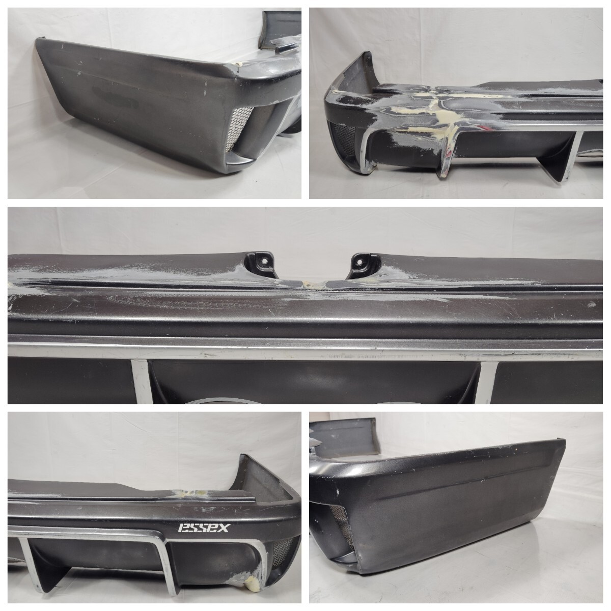 ■送料込■即決 CRS ESSEX ES PROGRESS Ⅰ ハイエース 200系 ナロー 全型 リヤバンパー マフラーセンター出し グレーメタリック 1G3 206_画像4