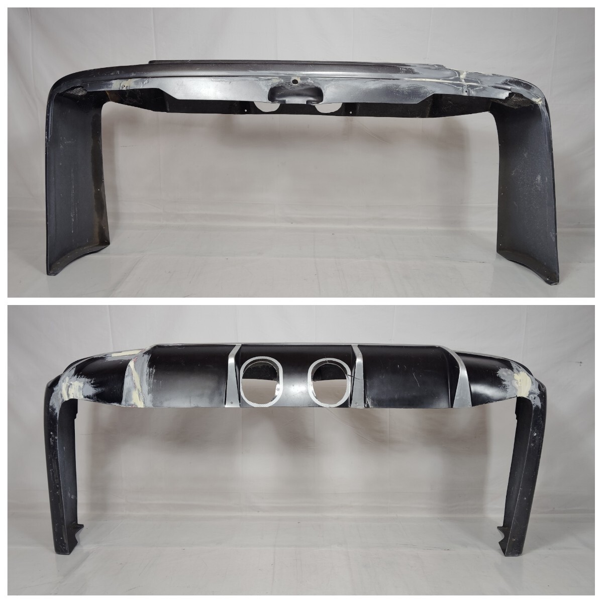 ■送料込■即決 CRS ESSEX ES PROGRESS Ⅰ ハイエース 200系 ナロー 全型 リヤバンパー マフラーセンター出し グレーメタリック 1G3 206_画像8