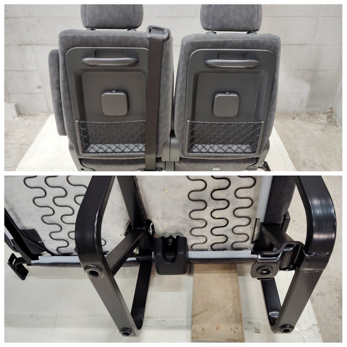 ■新車外し 送料込■即決 トヨタ ハイエース ワゴンGL 純正 セカンドシート サードシート セット 2列目 3列目 シートベルト付 TOYOTA 234_画像7