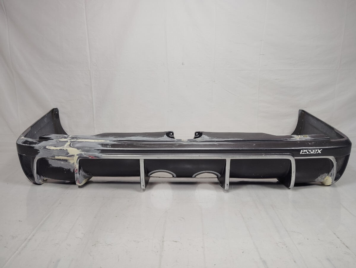 ■送料込■即決 CRS ESSEX ES PROGRESS Ⅰ ハイエース 200系 ナロー 全型 リヤバンパー マフラーセンター出し グレーメタリック 1G3 206_画像1