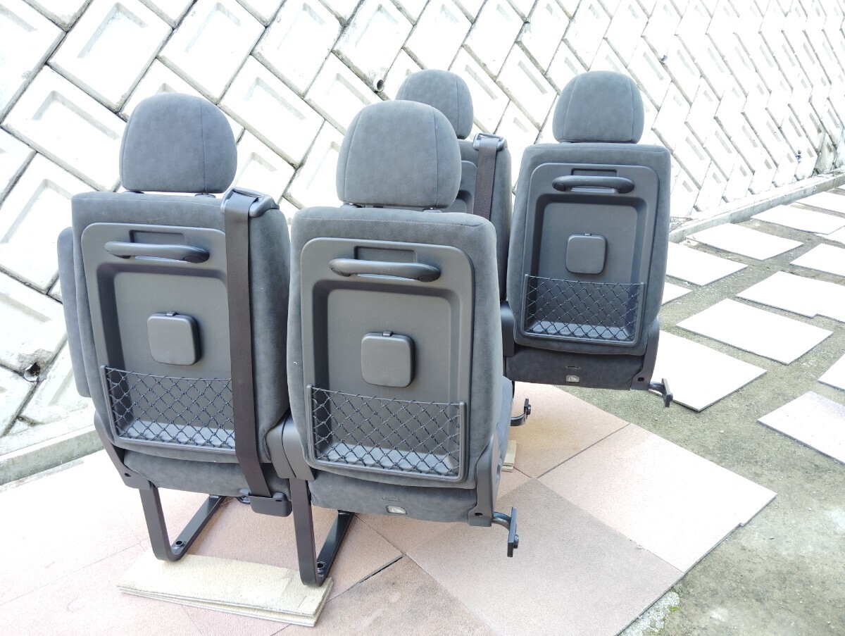 ■新車外し 送料込■即決 トヨタ ハイエース ワゴンGL 純正 セカンドシート サードシート セット 2列目 3列目 シートベルト付 TOYOTA 234_画像5