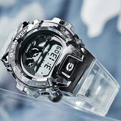 新品1円 G-SHOCK迷彩＆透明クリアスケルトン 金属ベゼル 逆輸入 G-SHOCK 20気圧防水 CASIO 新品メンズ 腕時計 Gショック 構造耐衝撃_画像2