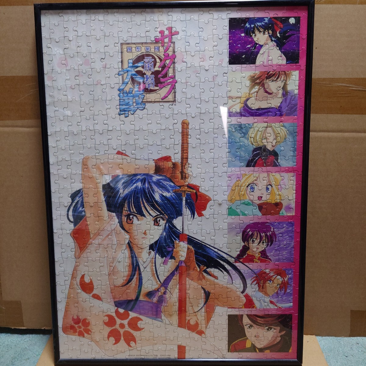 サクラ大戦 ジグソーパズル 500ピース 乙女たち参上 組立完成済み パネル付き_画像1