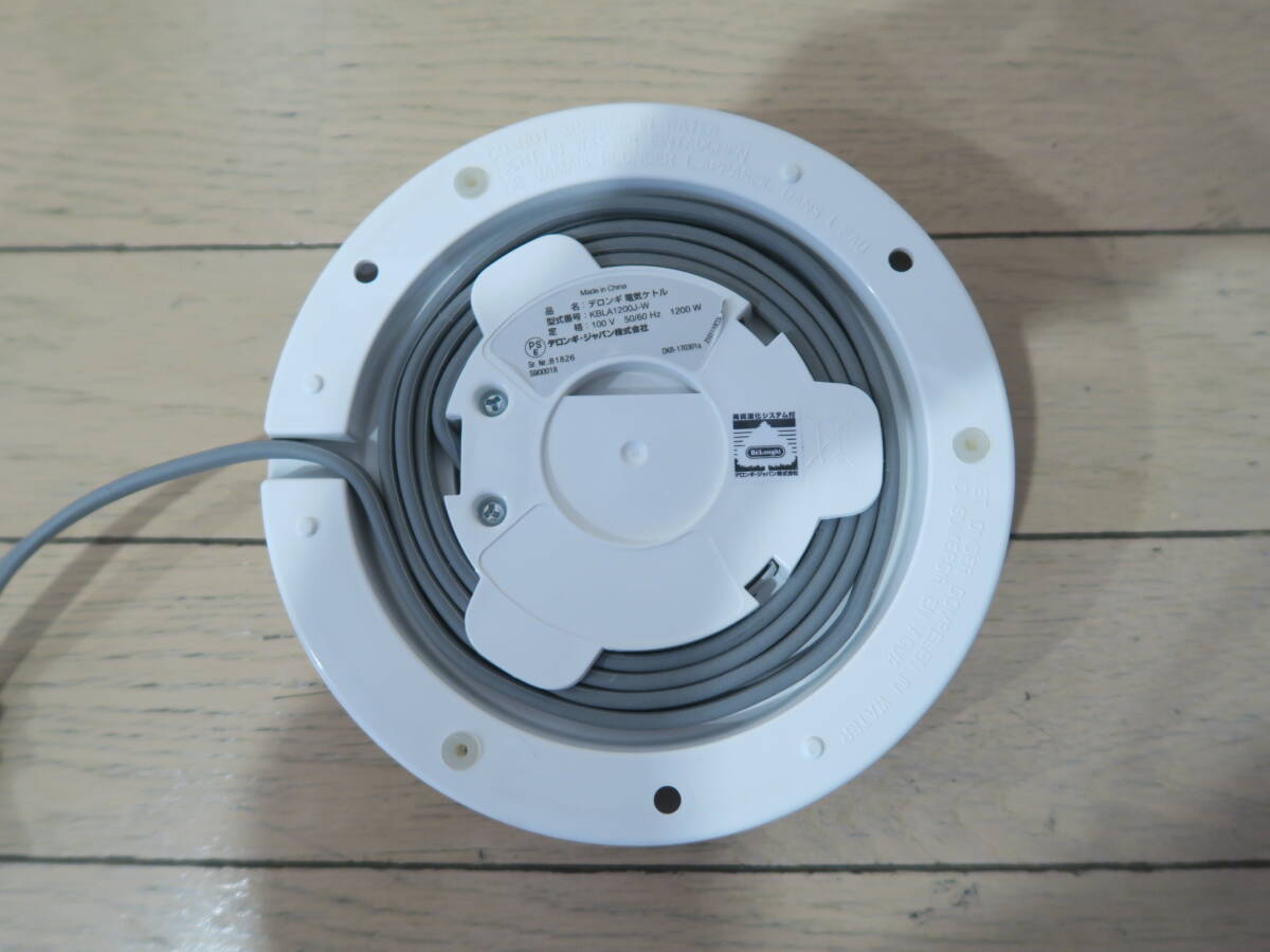 送料無料■DeLonghi■デロンギ■アクティブ電気ケトル■KBLA1200J-W■電源ベース■中古■_画像5