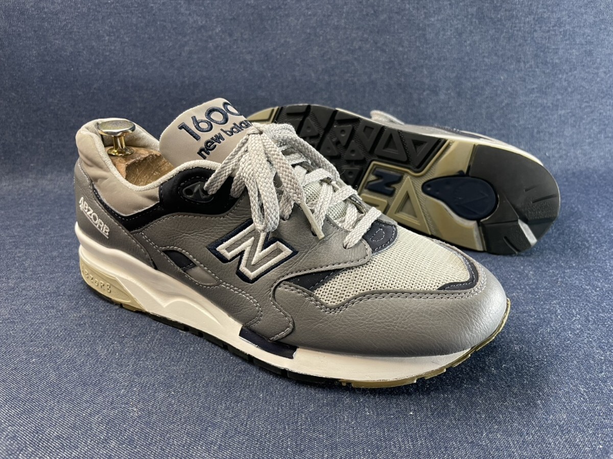 名機降臨!復刻オールドヘリテージカラー!ニューバランス【CM1600LG /ABZORB】ローカットスニーカー!グレー×ネイビー!26cm/US8_画像3