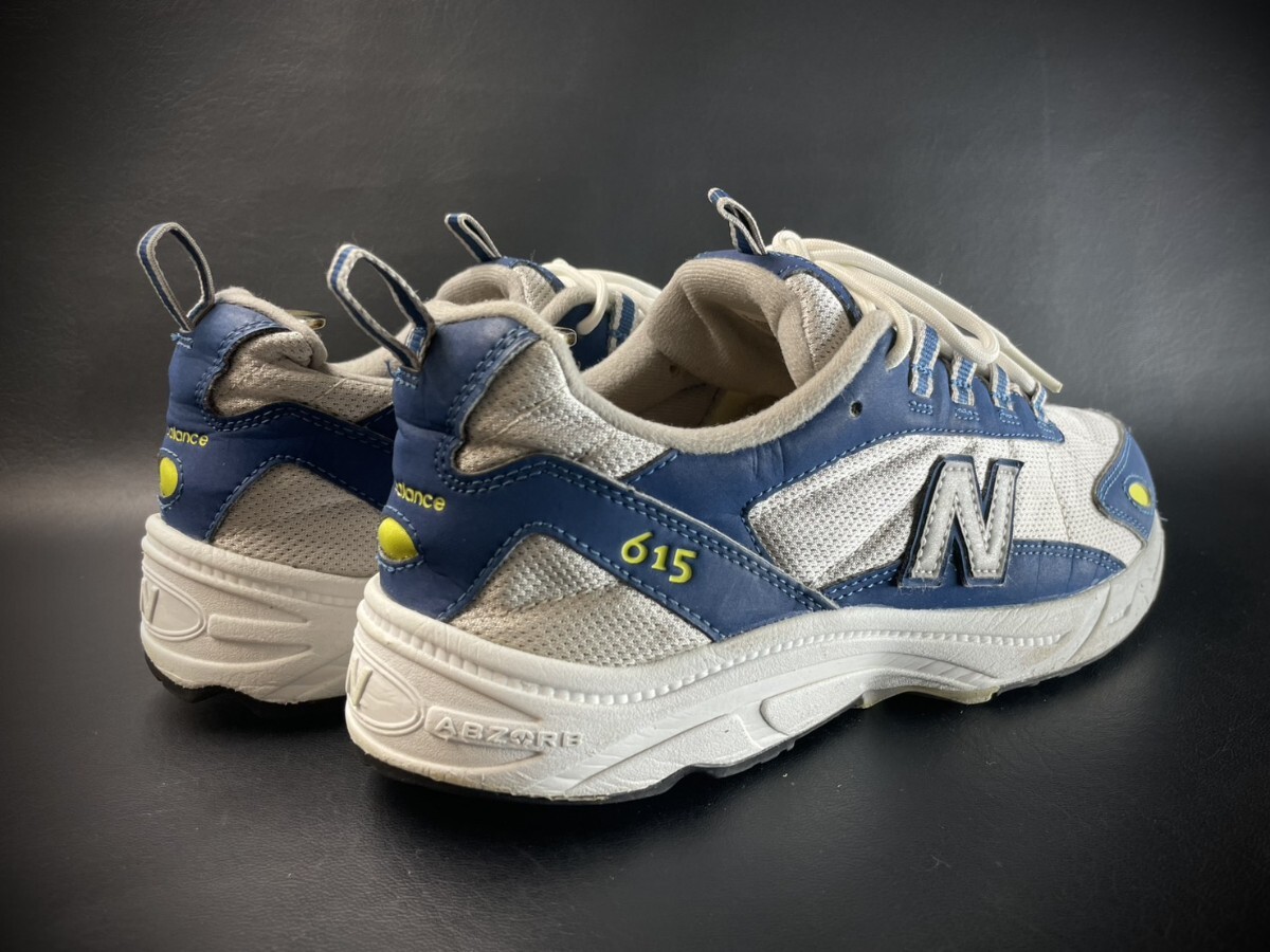 名機降臨！希少海外シーサイドカラー！ニューバランス【ML615NBS/ABZORB 】ローカットスニーカー！ネイビーブルー×シルバー 26cm/US8_画像5
