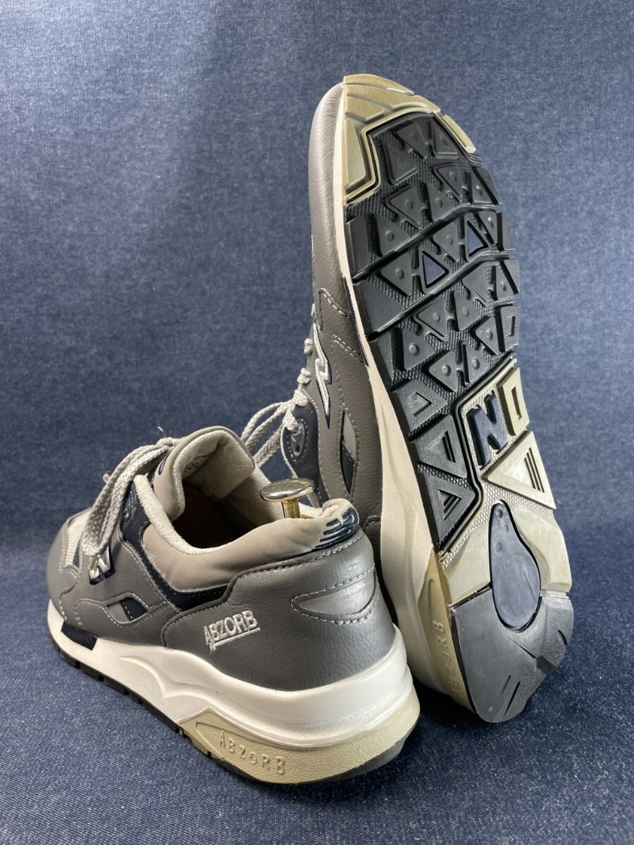 名機降臨!復刻オールドヘリテージカラー!ニューバランス【CM1600LG /ABZORB】ローカットスニーカー!グレー×ネイビー!26cm/US8_画像6