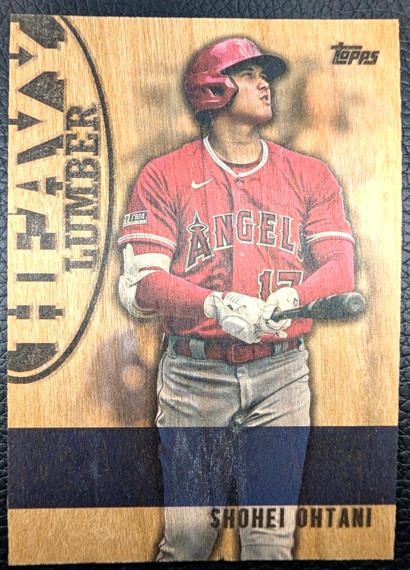 大谷翔平 2024 Topps Heavy Lumber #HL-9 エンゼルス / インサートカード 木目調 Shohei Ohtani Angels_画像1