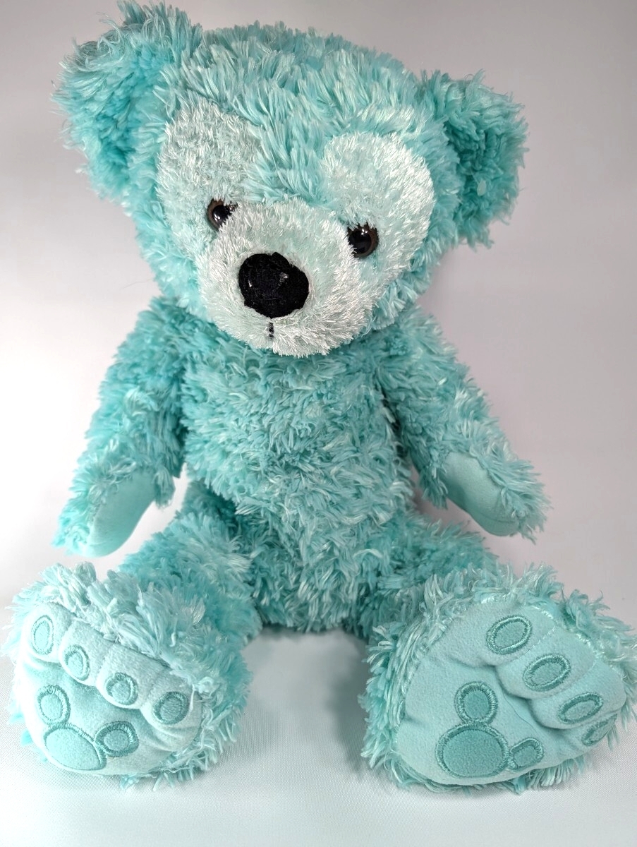 【希少/タグ付】WDW ディズニーベア ミント 水色 ぬいぐるみ / 2002-04年 初期 初代ダッフィー 元祖 USA DISNEY BEAR MINT_画像1