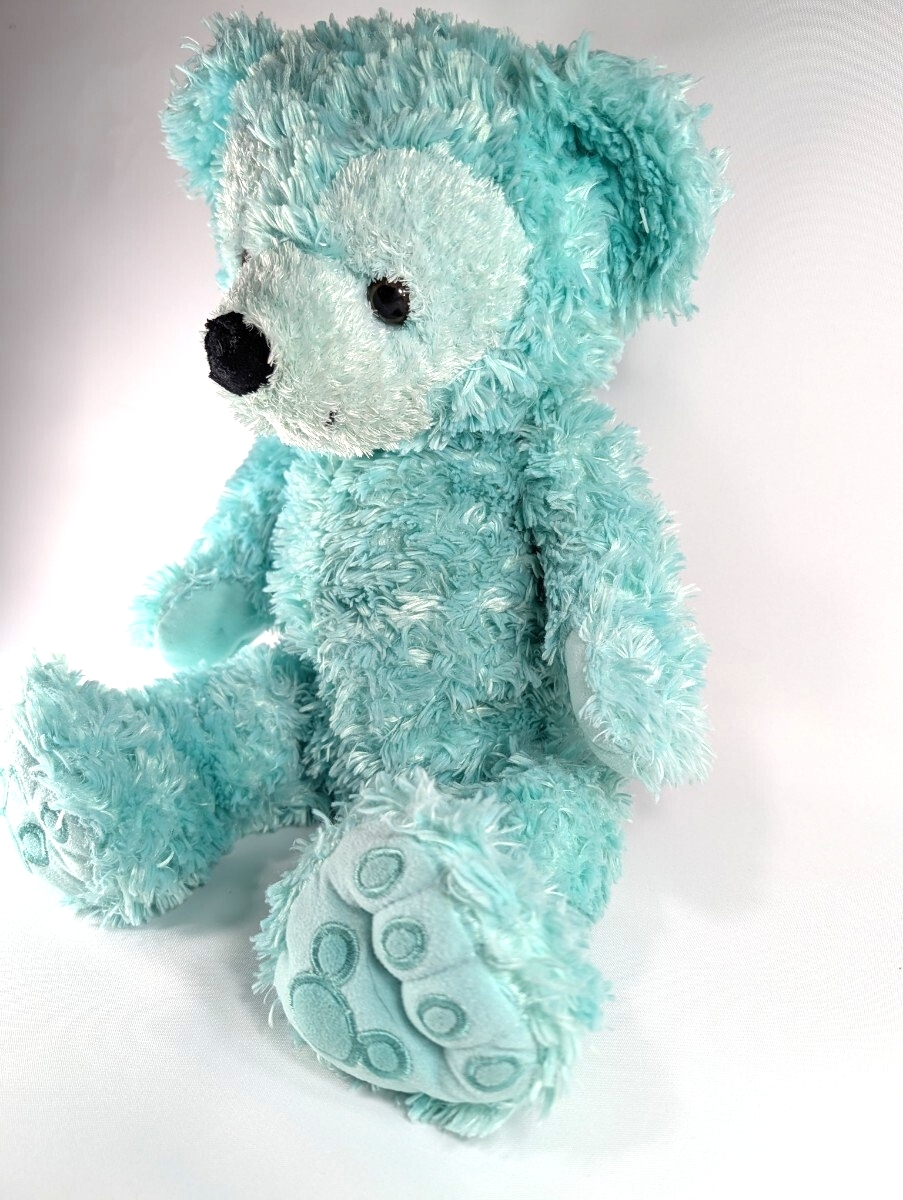 【希少/タグ付】WDW ディズニーベア ミント 水色 ぬいぐるみ / 2002-04年 初期 初代ダッフィー 元祖 USA DISNEY BEAR MINT_画像4
