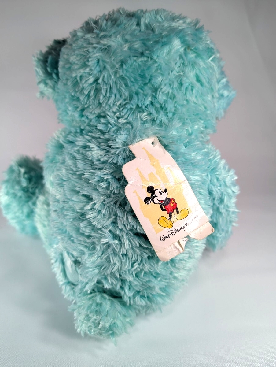 【希少/タグ付】WDW ディズニーベア ミント 水色 ぬいぐるみ / 2002-04年 初期 初代ダッフィー 元祖 USA DISNEY BEAR MINT_画像5