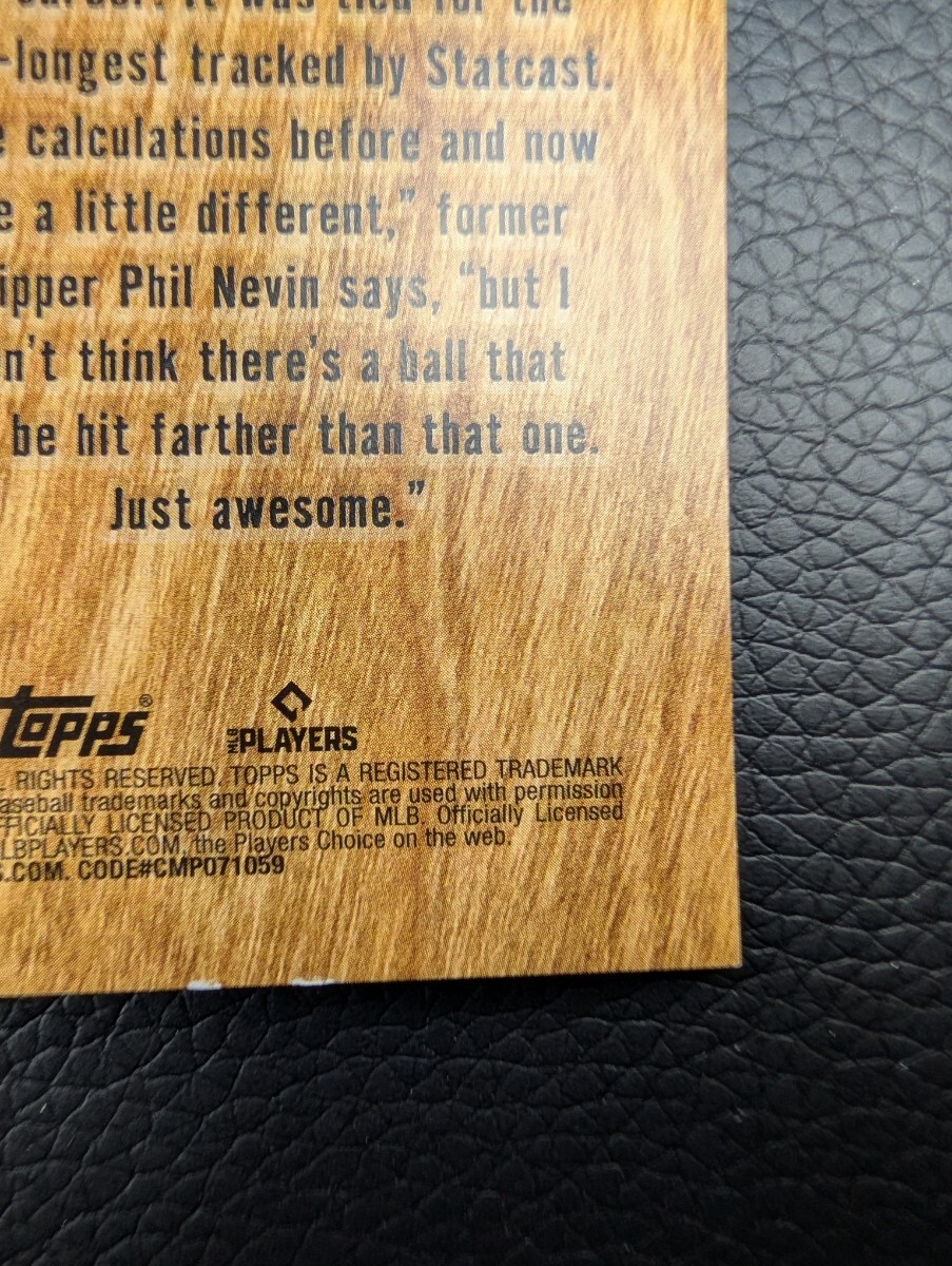 大谷翔平 2024 Topps Heavy Lumber #HL-9 エンゼルス / インサートカード 木目調 Shohei Ohtani Angels_画像8