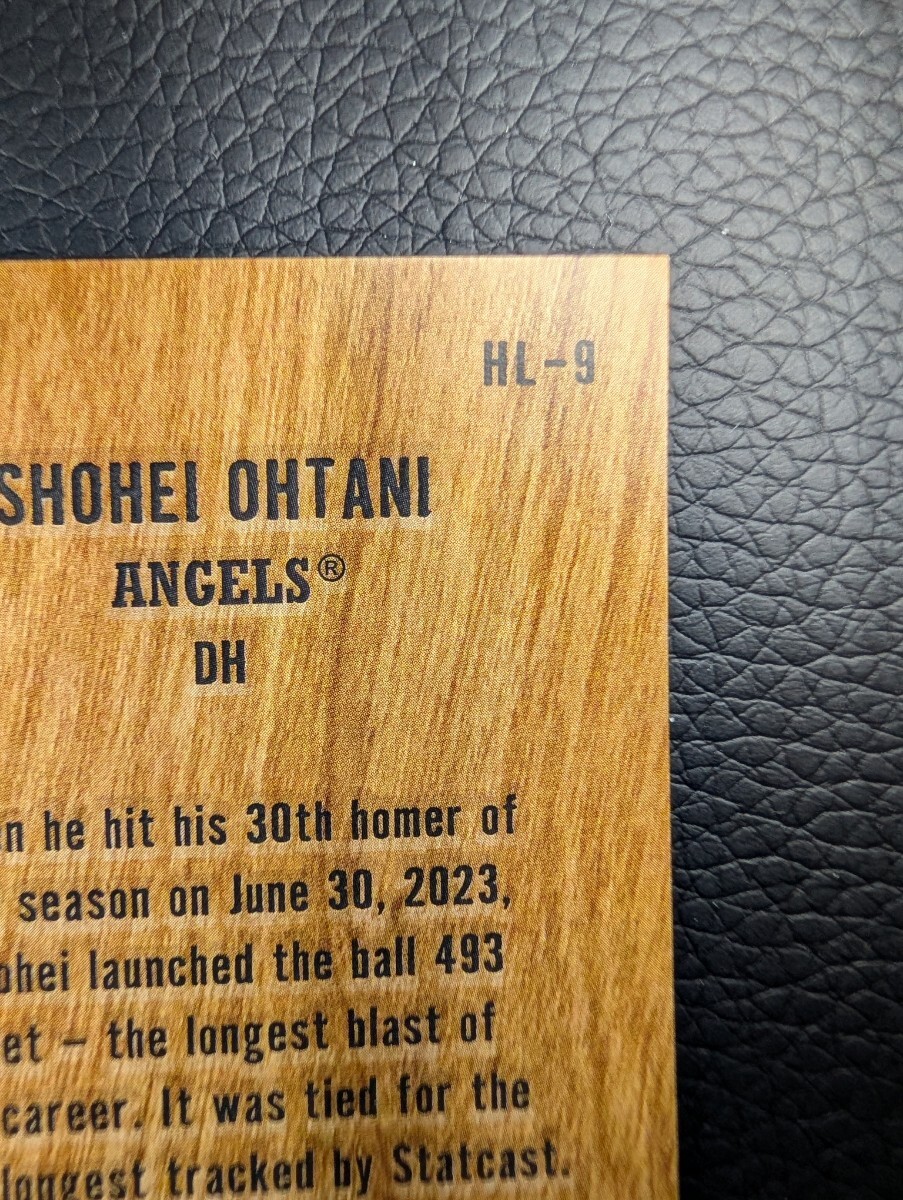 大谷翔平 2024 Topps Heavy Lumber #HL-9 エンゼルス / インサートカード 木目調 Shohei Ohtani Angels_画像9