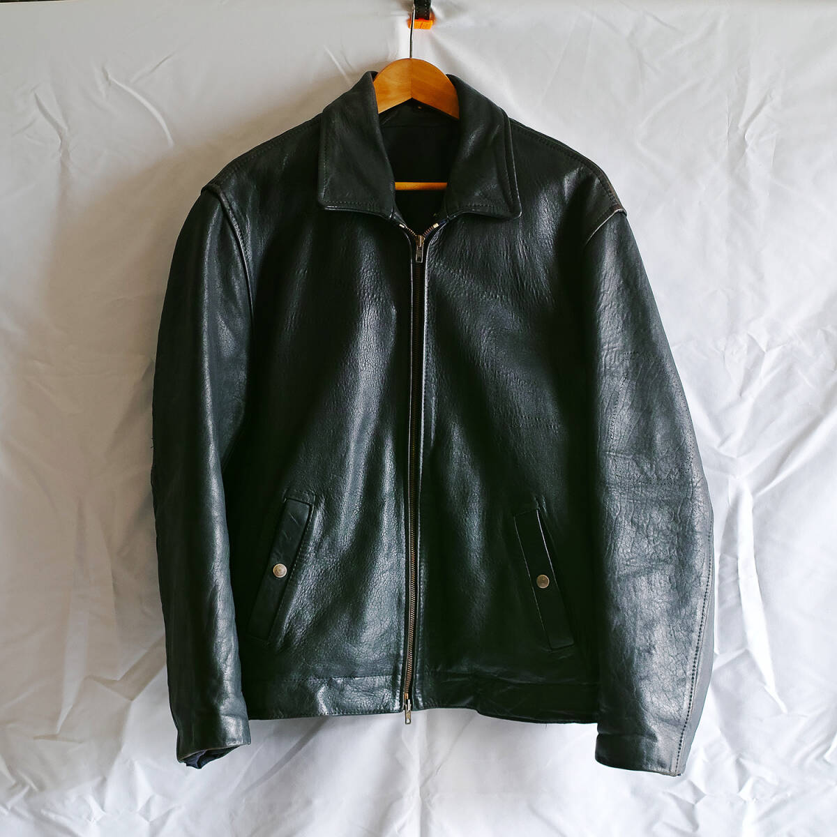 希少美品フランス レザーフライトジャケット vintage ヴィンテージ militaria COMOLI auralee graphpaper LE l'echoppe_画像1