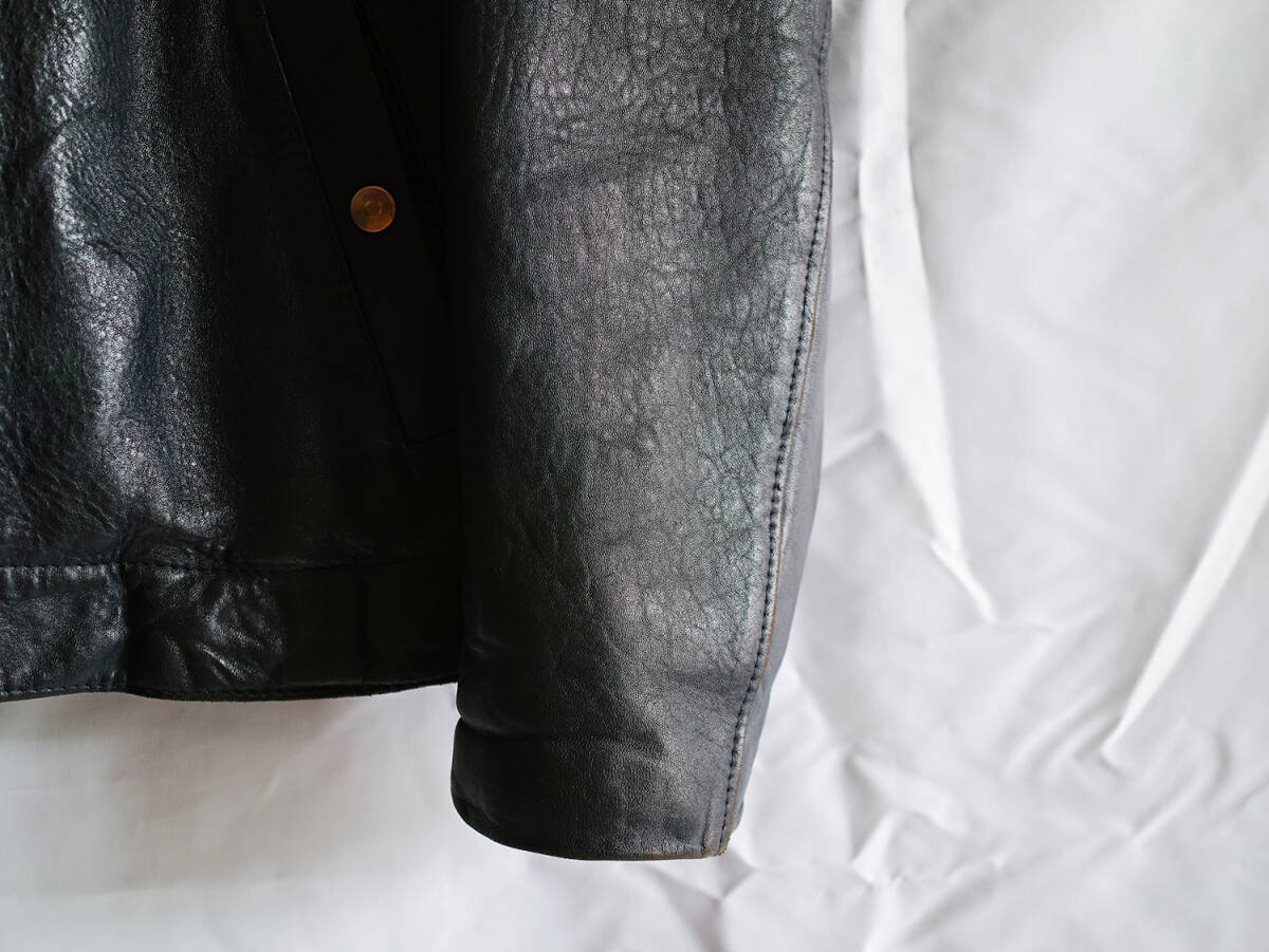 希少美品フランス レザーフライトジャケット vintage ヴィンテージ militaria COMOLI auralee graphpaper LE l'echoppe_画像9